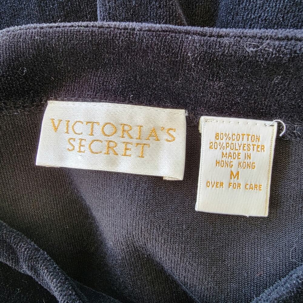 Victoria's Secret Gold Label Cropped Velour Sweatshirt - Picture 3 of 3